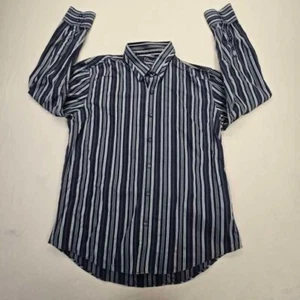 7 Diamonds Shirt Mens Large Blue Button Up Comfort Casual Stylish Dress - Picture 1 of 6