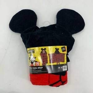 New Disney's Mickey Mouse hooded bath wrap towel 24"×50" 82-712