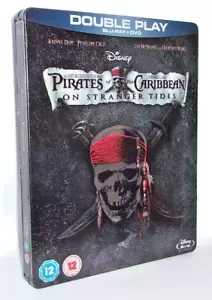 Pirates Of The Caribbean - On Stranger Tides (Blu-ray + DVD Steelbook) Disney.. - Picture 1 of 6