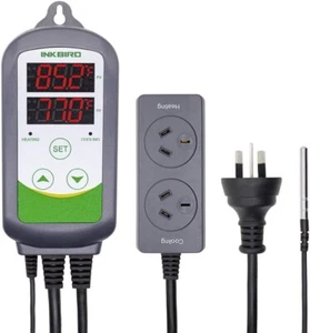 ITC308 Digital Wired Temperature Controller AU Plug Dual Stage Heat Cool Control - Picture 1 of 7