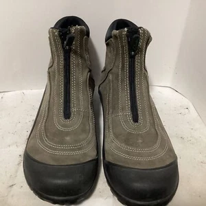 Clarks Botas al Tobillo de Cuero Cremallera Talla 8 Cómodas Zapatos para Caminar Marrón Negro Muckers - Imagen 1 de 3