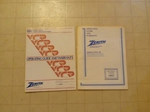 Vintage Zenith Operating Guide/Warranty For Stereo TV & Cassette Recorder Rare! - Picture 1 of 10