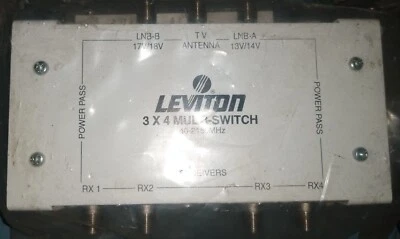 Leviton 3x4 Multi-Switch (Discontinued) 47691-3MS  Brand New - Image 1 of 4