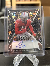 JAXON SMITH-NJIGBA 2023 LEAF EXOTIC YOUNG STARS CHEETAH CRYSTAL AUTOGRAPH 1/1
