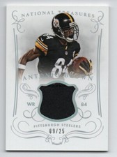 2014 Panini Antonio Brown National Treasures /25 Patch Pittsburgh Steelers NFL