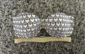 Victoria's Secret Neckholder-Badeanzug Oberteil Aztekenmuster Größe 34DD gepolstert Bügel - Bild 1 von 3