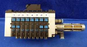 Festo Valve Terminal CPV14-VI 18210 4x 161360 4x 161361 CPV-14-GE-MP-8 18265 - Picture 1 of 6