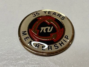 TCU Transportation Communication Union Brotherhood Railway 35 year Lapel Pin - Picture 1 of 2
