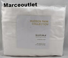 Hudson Park 680 Thread Count Cotton Sateen Full / Queen Duvet Cover White