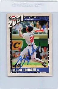 2001 Team Best #61 George Lombard Richmond Signed Auto *H5852 - Picture 1 of 2