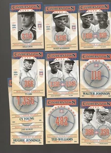 2013 Panini Cooperstown Complete Insert Set Numbers Game 1-20 ALL HOF RYAN BROCK - Bild 1 von 2