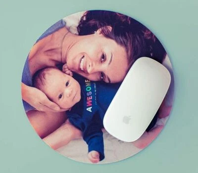 FOTOMOUSE PAD ROTONDO PERSONALIZZATO CON LA VOSTRA FOTO - Immagine 1 di 2