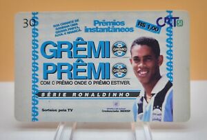1999 Gremio Phone Card Ronaldinho Gremio Premio Serie Ronaldinho Rookie