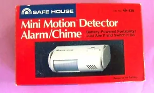Safe House Mini Motion Detector Alarm/Chime New in Package - Picture 1 of 5