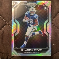 2020 Panini Chronicles - Prizm Black Silver #PB-7 Jonathan Taylor (RC)