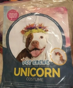 Haustier Krewe Hund oder Schwein magisches Einhorn Halloween Kostüm Ausschnitt Größe 13-32"" Neu in Verpackung 0,3. - Bild 1 von 3