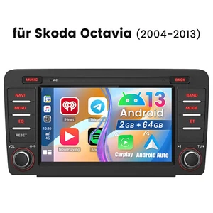 10,1" Android 13 Autoradio Für Skoda Octavia 2 1Z 2004-2013 mit GPS Navi WIFI BT - Bild 1 von 12
