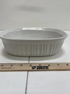 CORNING WARE Steinzeug 1 1/2 Quart Französisch Weiß Kasserolle Backform - Bild 1 von 6