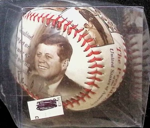 John F Kennedy The Presidents Of America Baseball 112624DMT5 - Picture 1 of 3