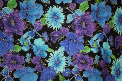 HI FASHION/TIMELESS DRAGONFLIES AND FLOWERS FROM HI FASHION FABICS - 100% COTTON FABRIC