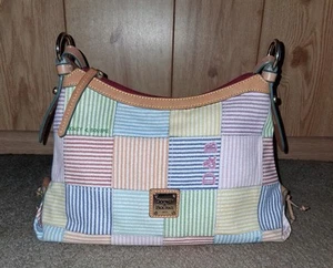 Dooney & Bourke Plaid/ Square Chatham Shoulder Bag/Purse Handbag. FREE SHIPPING - Picture 1 of 18