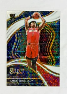 AMEN THOMPSON 2023-24 SELECT COURTSIDE ROOKIE DISCOTECA BLANCA RC/75 COMBINACIÓN DE COLORES - Imagen 1 de 2