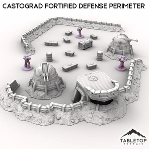 Castograd Fortified Defense Perimeter - Grimdark Gothic Wargaming Tabletop - Imagen 1 de 10