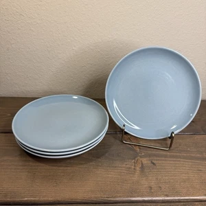 MCM Russel Wright Iroquois Casual China 6 1/2" Blue Bread Plates Lot Of 4 - Picture 1 of 4