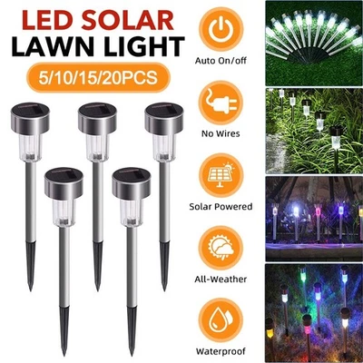 LED Solarleuchte Bodenstrahler Außen IP65 Gartenleuchten Garten Solarlampen DE - Bild 1 von 4
