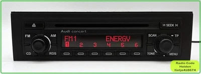 Audi Concert CD Radio original Grundig Autoradio mit Code 23,5 cm 8E0035186 - Bild 1 von 4