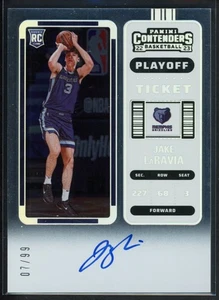 Boleto de playoff Panini Contenders 2022-23 Jake LaRavia RC automático/99 LEER - Imagen 1 de 2