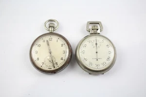 Relojes de bolsillo/de parada emitidos por militares de la Segunda Guerra Mundial cuerda manual REPUESTOS Y REPARACIONES x 2 - Imagen 1 de 6