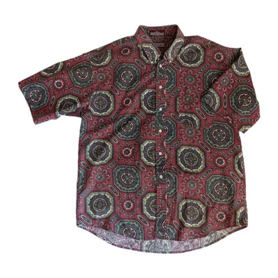 Camisa John Ashford Para Hombre XLarge Multicolor Con Botones Manga Corta De Colección Defecto Foto 1 de 4