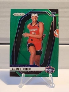 2024 Panini Prizm WNBA - Aaliyah Edwards #142 Green Prizm (RC) - Picture 1 of 2