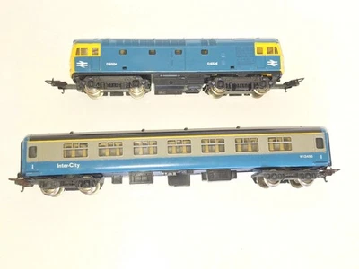 Lima BR Intercity Loco & Carriage. Good Cond. Minor Damage. HO Scale.  2 rail DC - Image 1 of 4