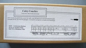Caley Coaches Brass 4mm OO EM Caledonian Rly 57' Non Corridor Lav 3rd Coach Kit - Bild 1 von 2