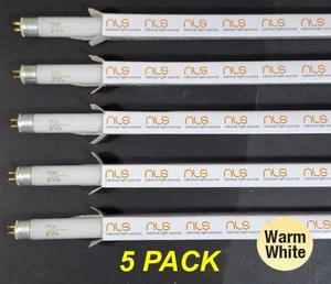 5 x 8W T5 Fluorescent Tubes Lamps 3000K Warm White 300mm FL8T5-WW - Picture 1 of 4
