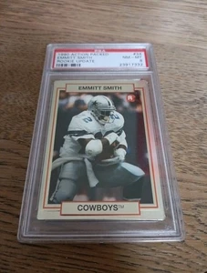 1990 Action Packed Rookie Update Emmitt Smith #34 (RC) PSA 8 - Picture 1 of 4
