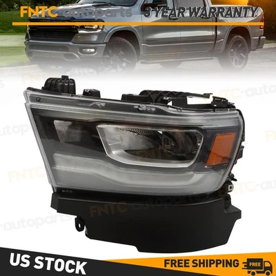 Driver Side LED DRL For 2019 2020 2021 2022 2023 Dodge Ram 1500 Headlight Assy - Image 1 of 4