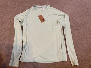 Camisa Prana Para Hombre Mediana Verde Sol Sombra Crew UPF 50 Ligera Manga Larga - Imagen 1 de 4