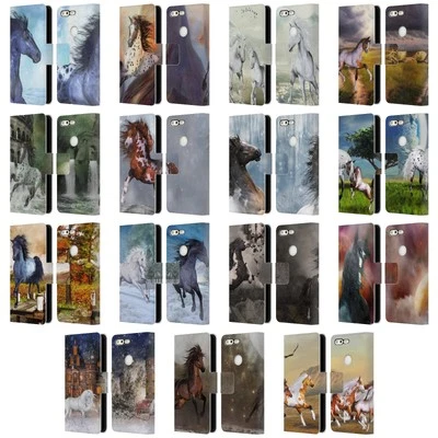 OFFICIAL SIMONE GATTERWE HORSES LEATHER BOOK WALLET CASE COVER FOR GOOGLE PHONES - Image 1 of 4