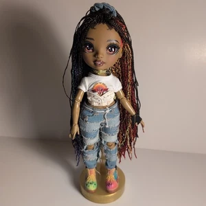 Rainbow High Fashion Doll Rockstar Vanessa Tempo w/ Outfit Braided Hair MGA Toy - Picture 1 of 7