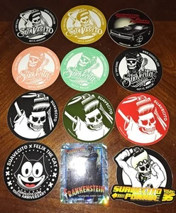 Lotto di 12 adesivi in vinile da collezione Suavecito Pomade - Foto 1 di 1