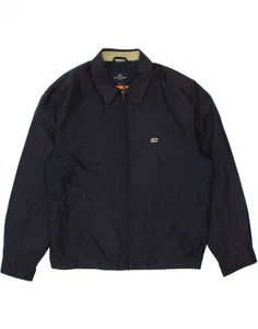 DOCKERS Mens Bomber Jacket UK 40 Large Navy Blue Polyester CD46 - Picture 1 of 5