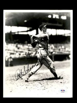 Red Schoendienst PSA DNA Coa Hand Signed 8x10 Photo Autograph - Image 1 of 3