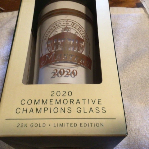 2020 Masters Augusta National Commemorative Champions Glass - Limited Release Cover