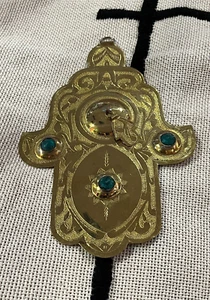 khamsa hamsa wall hanging, Hanging hamsa khamsa hand, Large Khamsa wall hanging, - Bild 1 von 3