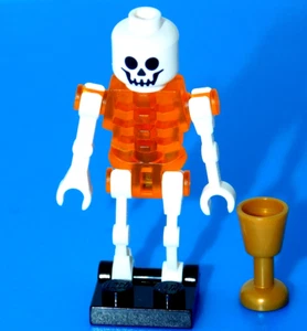 LEGO Trans-Orange Skeleton Minifig Queen Anne Pirate of the Caribbean 4195 - Picture 1 of 3