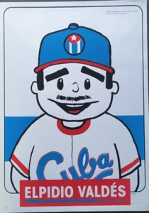 Póster de serigrafía de Cuba Elpidio Valdés equipo de béisbol Cuba artes cubanas - Imagen 1 de 15