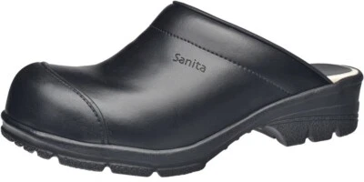 SANITA WORKWEAR Sanita Herren Sicherheitsclog SB San-Wood-Sb Open Black